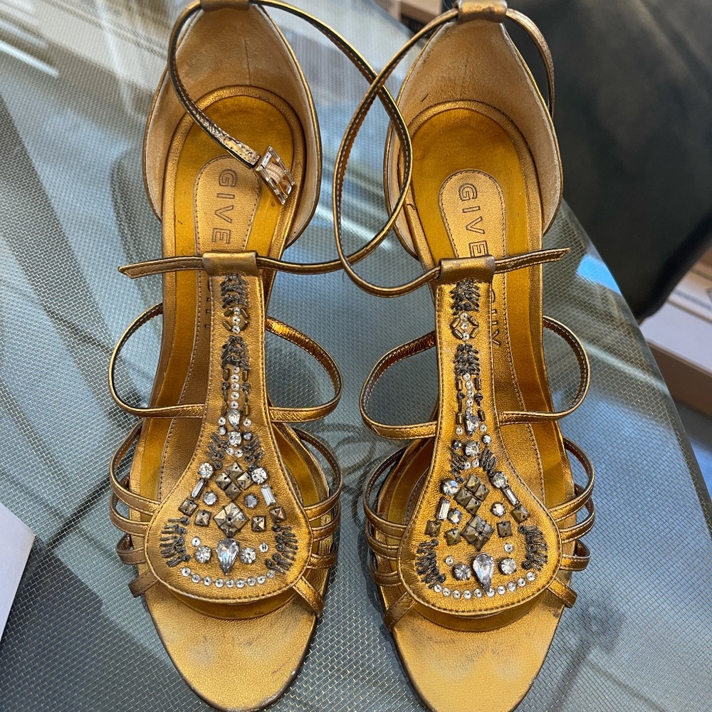 Givenchy gold heels